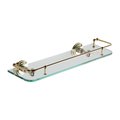 Ginger 18" Gallery Rail Shelf in Polished Brass 1135T-18/PB